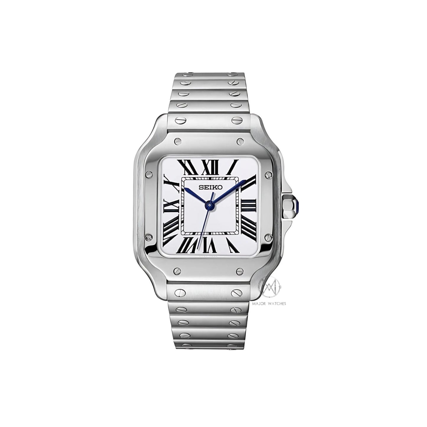 Seiko Mod Santos Silver