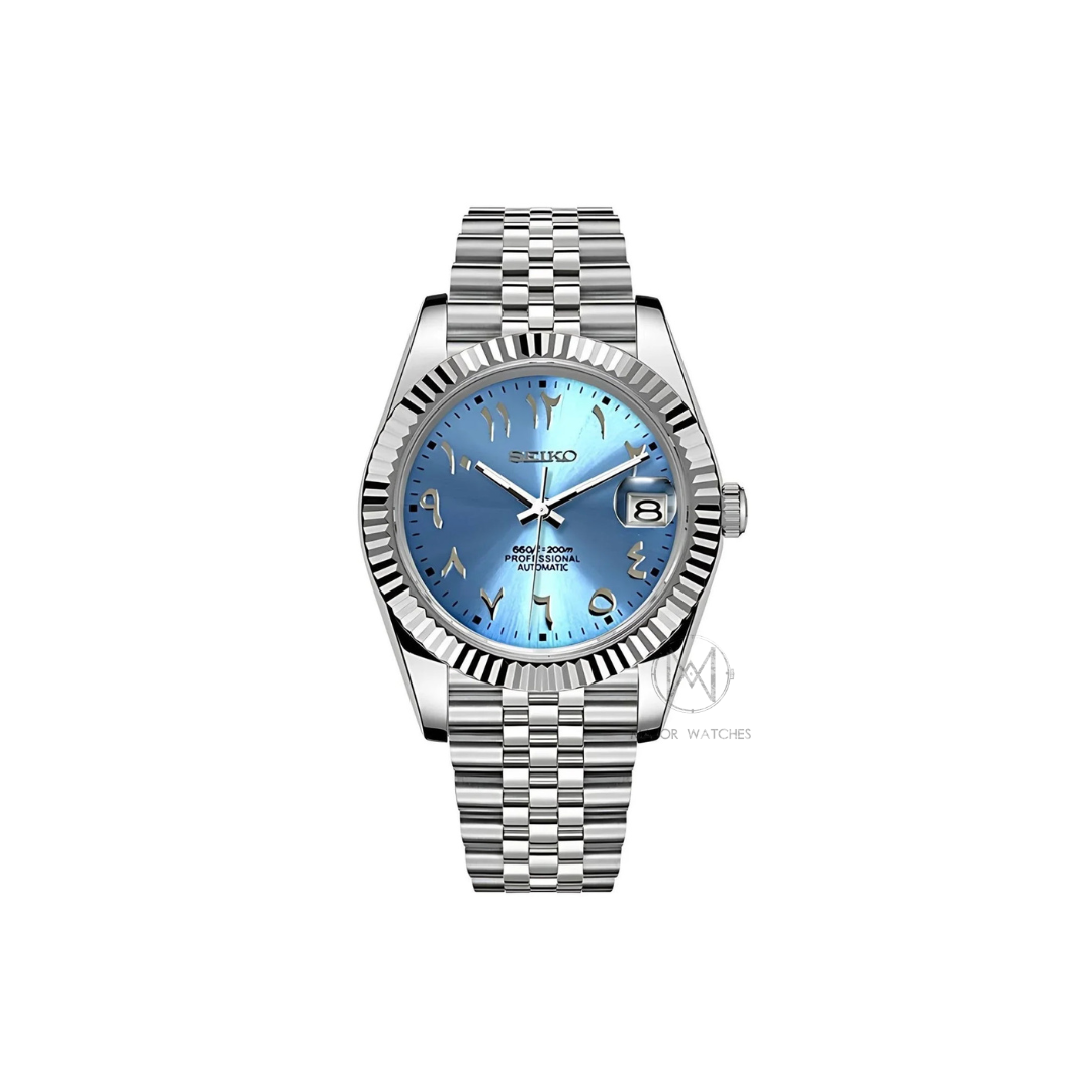 Seiko Mod Arabic Tiffany Blue