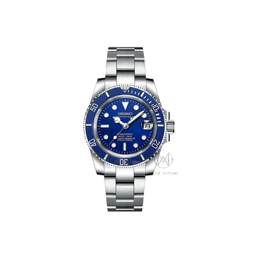 Seiko Mod Marinemaster Blue